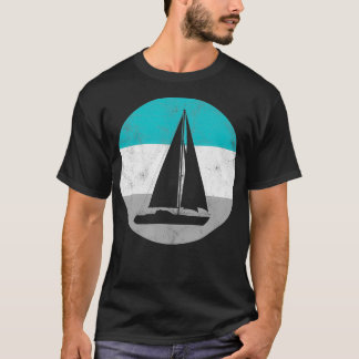 T-shirt Voilier Voilier Retro Cadeau Pour Hommes Femmes Ga