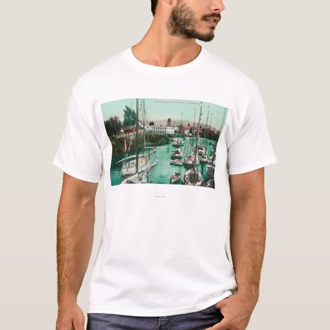 T-shirt Voiliers sur la rivière SceneNapa, CA de Napa (Devant)