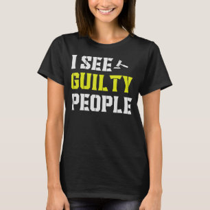T-shirt Voir Agent correctionnel des personnes coupables