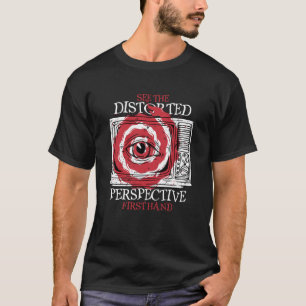T-shirt Voir la perspective déformée Faux News Journalist