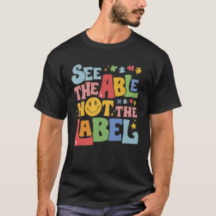 T-shirt Voir La Table Pas Le Mignon Sourire Étiquette Face