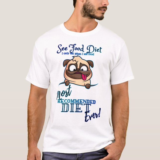 T-shirt VOIR NOURRITURE Personnes de régime (Devant)