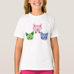 T-shirt Voir Pas De Mal, Écoutez Parler Pas De Mal Chats D