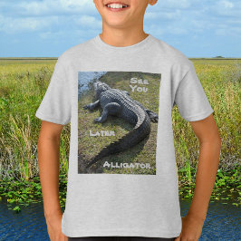T-shirt Voir plus tard Alligator Everglades Floride