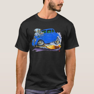 T-shirt Voiture 1933-36 de bleu de Willys