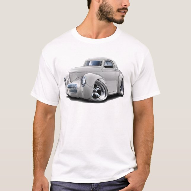 T-shirt Voiture 1941 de blanc de Willys (Devant)