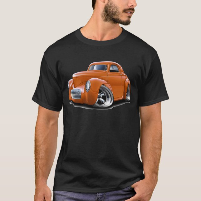 T-shirt Voiture 1941 d'orange de Willys (Devant)