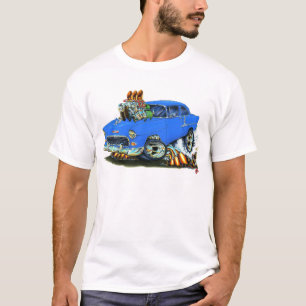 T-shirt Voiture 1955 bleue de Chevy 150-210
