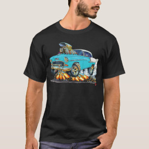 T-shirt Voiture 1955 de turquoise de Chevy Belair
