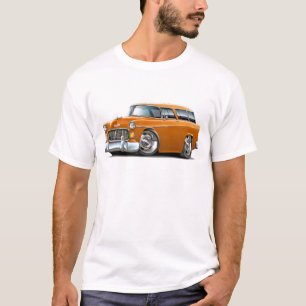 T-shirt Voiture 1955 d'orange de nomade de Chevy