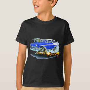 T-shirt Voiture 1956 de bleu de nomade de Chevy