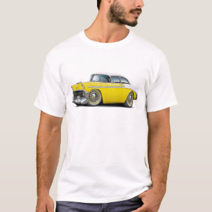 T-shirt Voiture 1956 Jaune-Blanche de Chevy Belair
