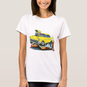 T-shirt Voiture 1957 jaune de Chevy Belair