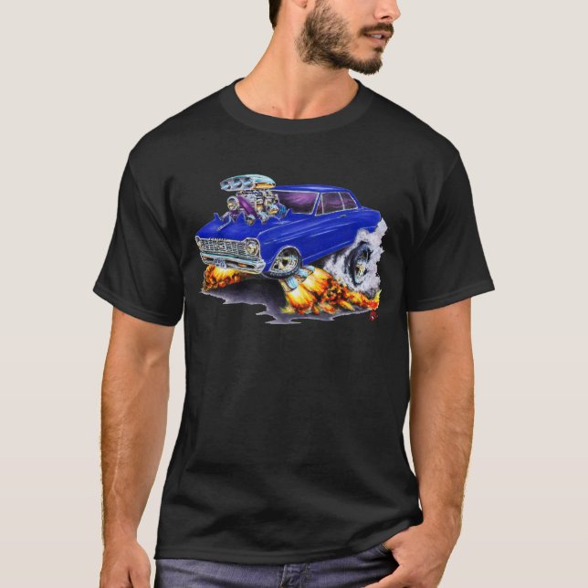 T-shirt Voiture 1962-65 bleu-foncé de nova (Devant)