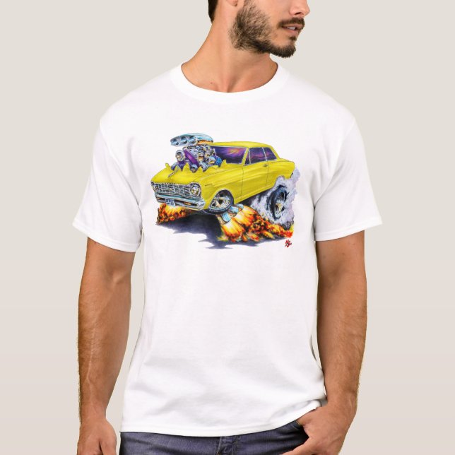 T-shirt Voiture 1962-65 jaune de nova (Devant)