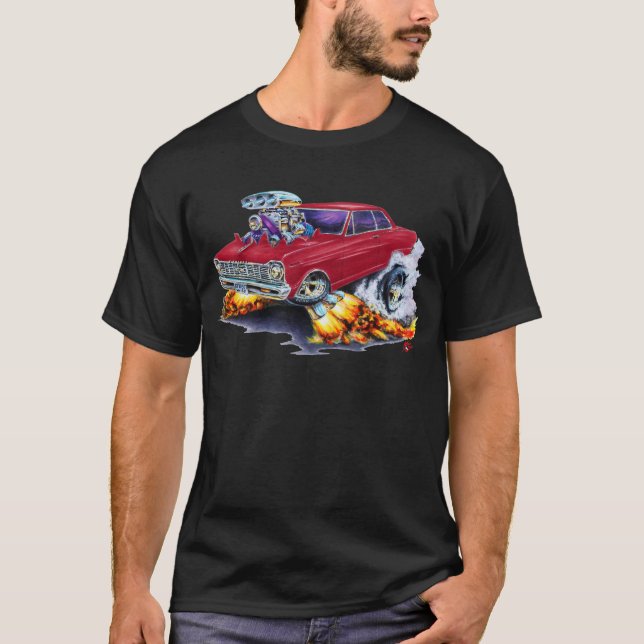 T-shirt Voiture 1962-65 marron de nova (Devant)