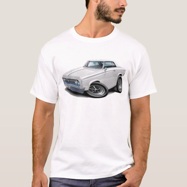 T-shirt Voiture 1964-65 de blanc de sabre d'abordage (Devant)