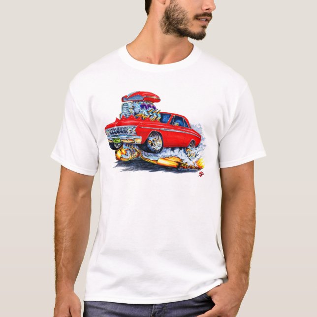 T-shirt Voiture 1964 de rouge de Plymouth (Devant)