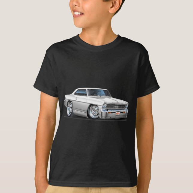 T-shirt Voiture 1966-67 de blanc de nova (Devant)