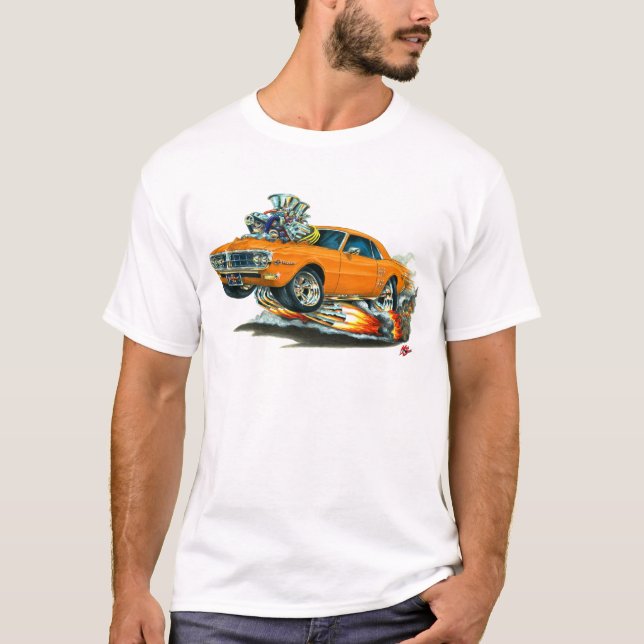 T-shirt Voiture 1967-68 d'orange de Firebird (Devant)