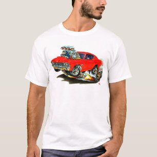 T-shirt Voiture 1968-69 de rouge de Chevelle