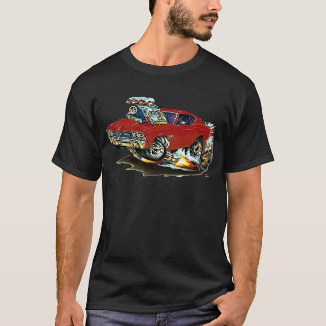 T-shirt Voiture 1968-69 marron de Chevelle (Devant)