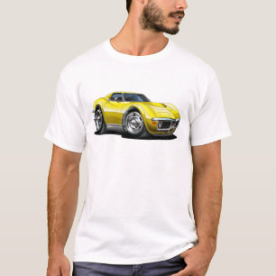 T-shirt Voiture 1968-72 jaune de Corvette