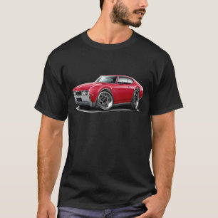 T-shirt Voiture 1968 de rouge d'Olds 442