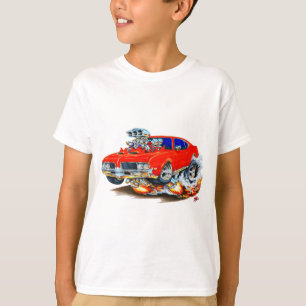 T-shirt Voiture 1969 de rouge de sabre d'abordage d'Olds