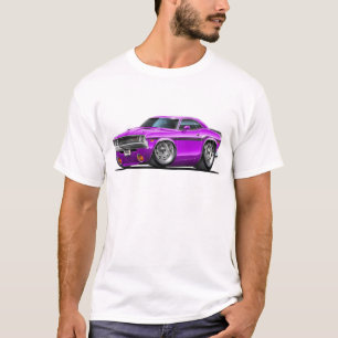 T-shirt Voiture 1970-72 de pourpre de challengeur
