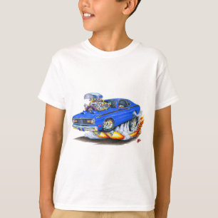 T-shirt Voiture 1970-74 de bleu de chiffon de Plymouth