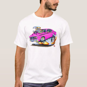 T-shirt Voiture 1970-74 de rose de chiffon de Plymouth
