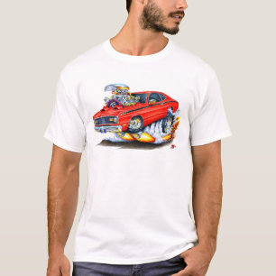 T-shirt Voiture 1970-74 de rouge de chiffon de Plymouth