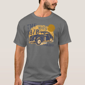 T-shirt voiture 1970 amis