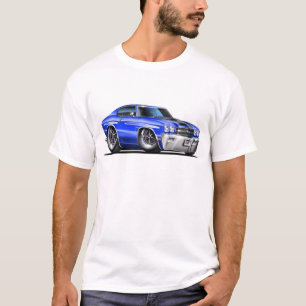 T-shirt Voiture 1970 Bleu-Noire de Chevelle