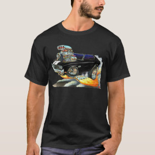 T-shirt Voiture 1970 Noir-Blanche de Chevelle