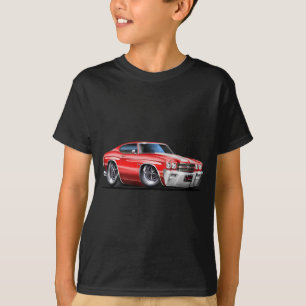 T-shirt Voiture 1970 Rouge-Blanche de Chevelle