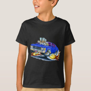 T-shirt Voiture 1971-72 de bleu de Chevelle