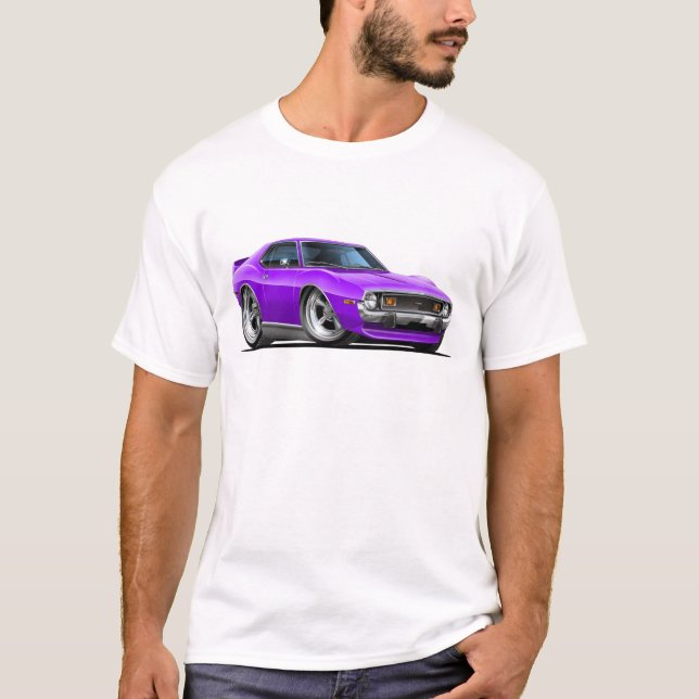 T-shirt Voiture 1971-72 de pourpre de javelot (Devant)