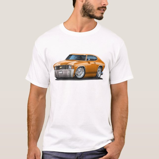 T-shirt Voiture 1971-72 d'orange de Chevelle (Devant)
