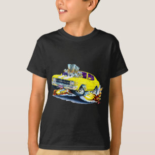 T-shirt Voiture 1971-72 Jaune-Blanche de Chevelle