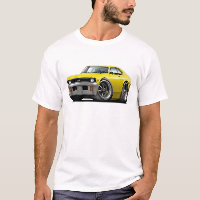 T-shirt Voiture 1971-72 jaune de nova (Devant)