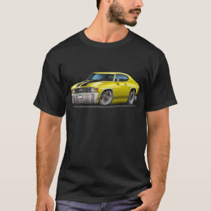 T-shirt Voiture 1971-72 Jaune-Noire de Chevelle