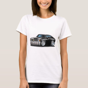 T-shirt Voiture 1971-72 noire de Chevelle