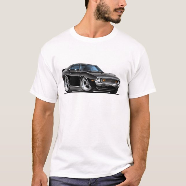 T-shirt Voiture 1971-72 noire de javelot (Devant)