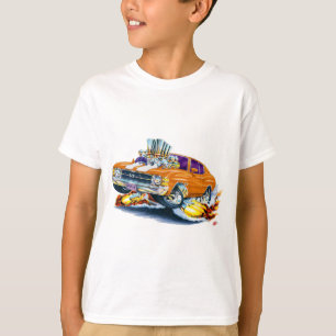 T-shirt Voiture 1971-72 Orange-Blanche de Chevelle