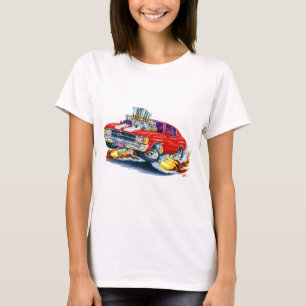 T-shirt Voiture 1971-72 Rouge-Blanche de Chevelle