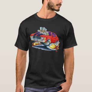 T-shirt Voiture 1971-72 Rouge-Noire de Chevelle