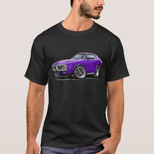 T-shirt Voiture 1973-74 de pourpre de chargeur (Devant)