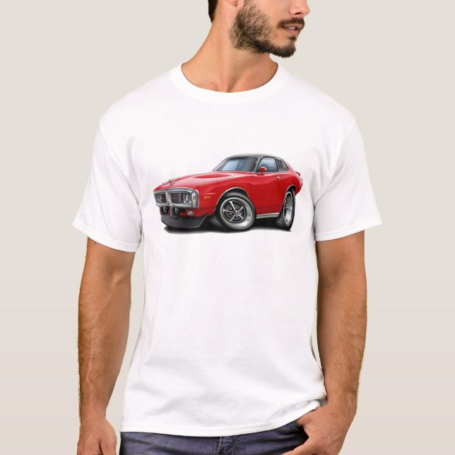 T-shirt Voiture 1973-74 Rouge-Noire de Se de chargeur (Devant)